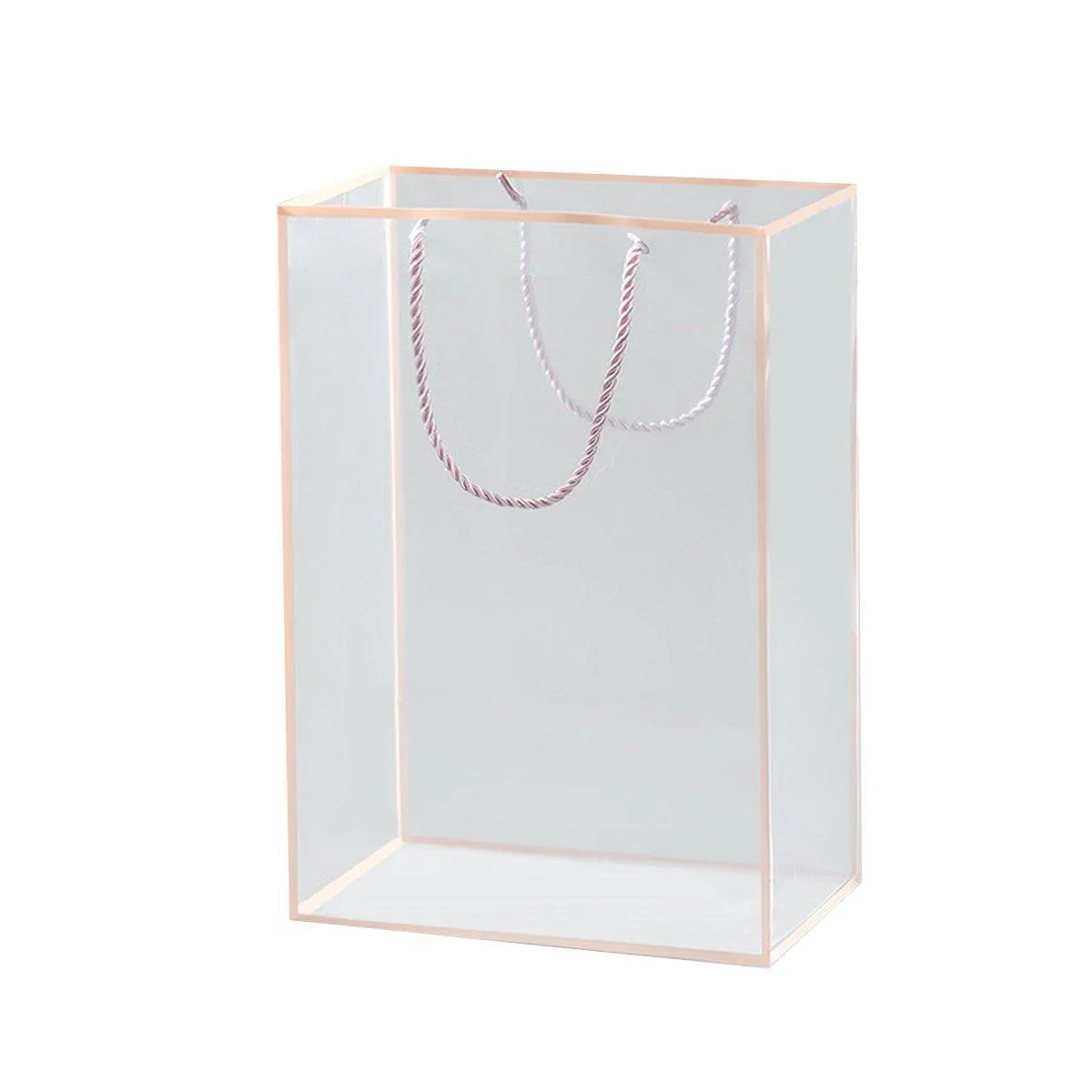 Premium PVC Clear Tote Bags Gift Packaging 10PCS