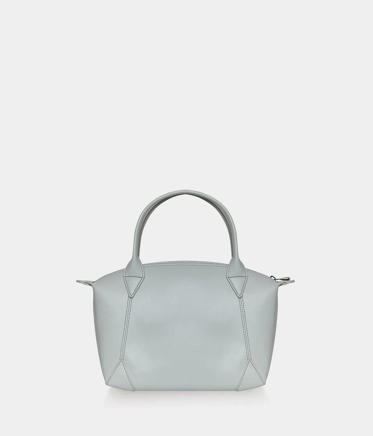 Pretty Apple Skin Vegan Leather Shoulder Bag | Pearl Grey