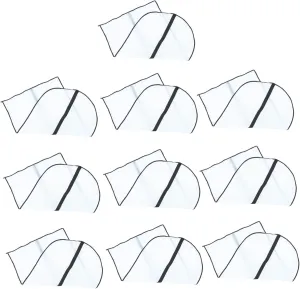 Protect Your Garments 10 Pack Eva Dustproof Suit Covers Coating Covers Clothing Storage Bag