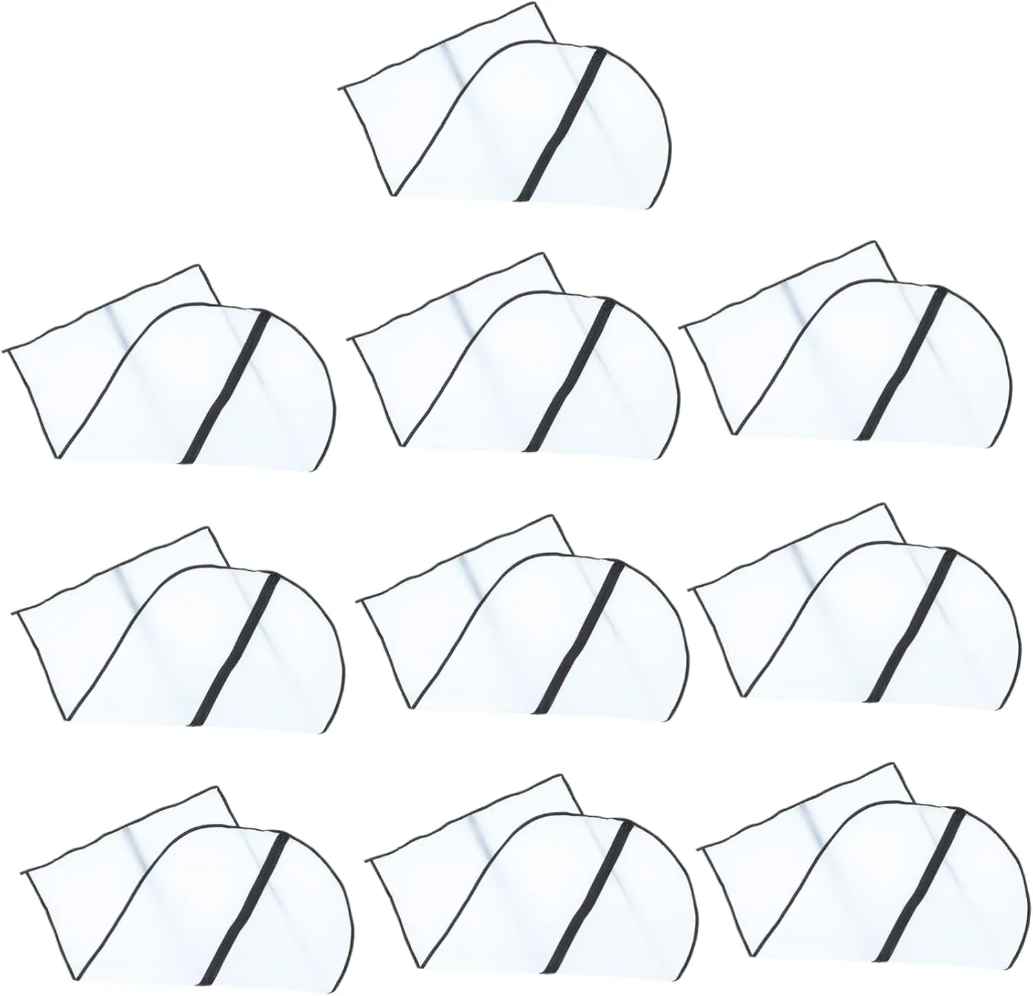 Protect Your Garments 10 Pack Eva Dustproof Suit Covers Coating Covers Clothing Storage Bag