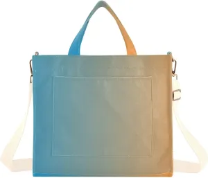 Purple Gradient Tote Purse Women, Corduroy Totes Bags for Women College Tote Bag Small Bag