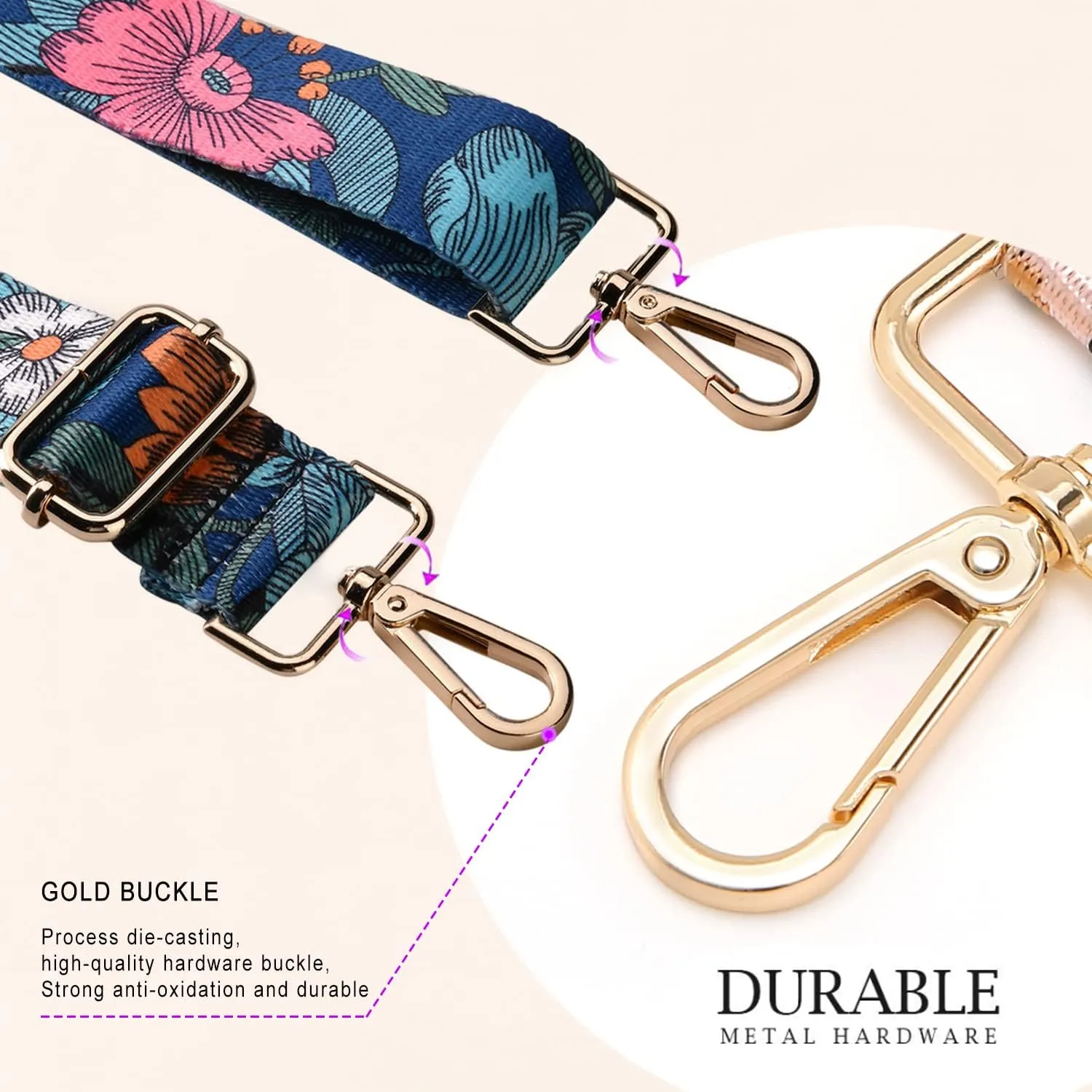Purse Strap Replacement Crossbody Handbag Shoulder Strap Adjustable