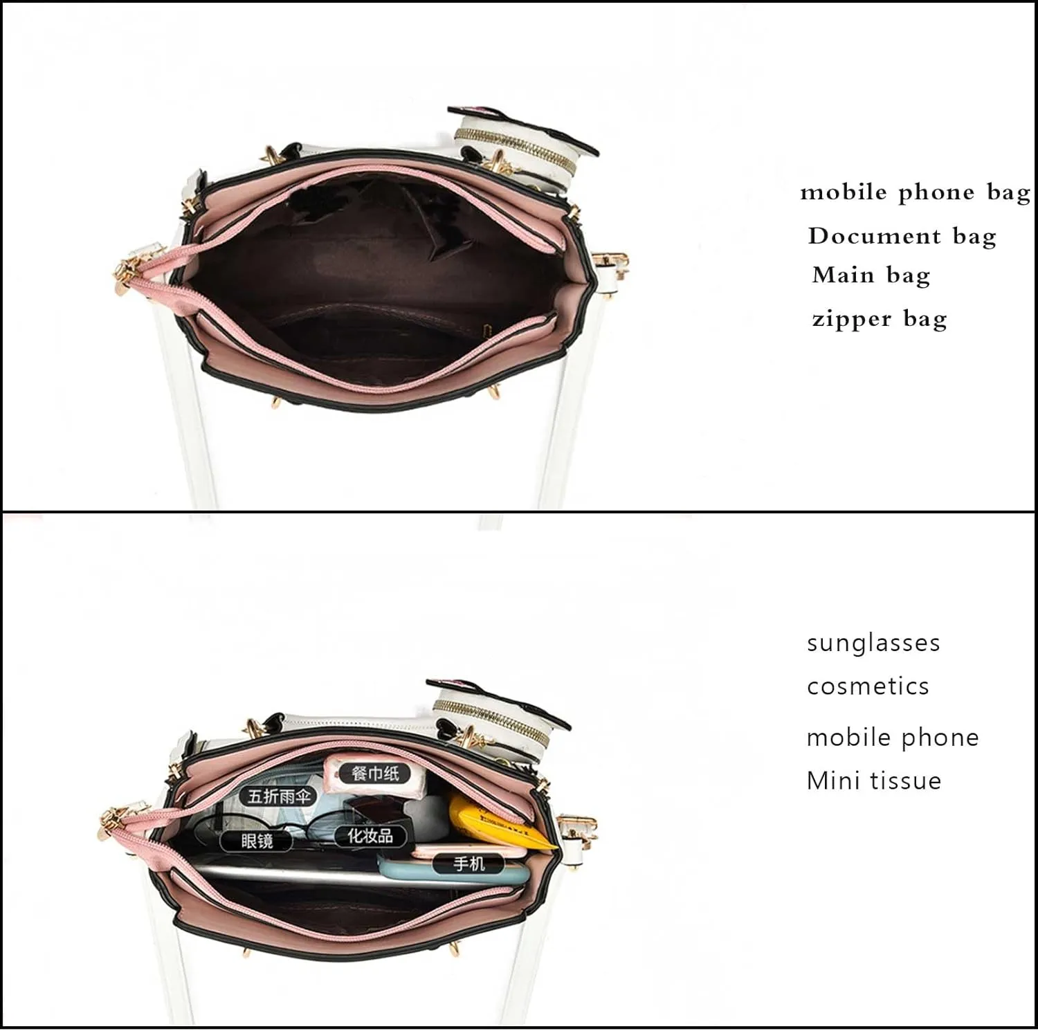 Purses and Handbags for Women Fashion PU Leather Top Handle Women Satchel Shoulder Bags Small Totes Crossbody Bags