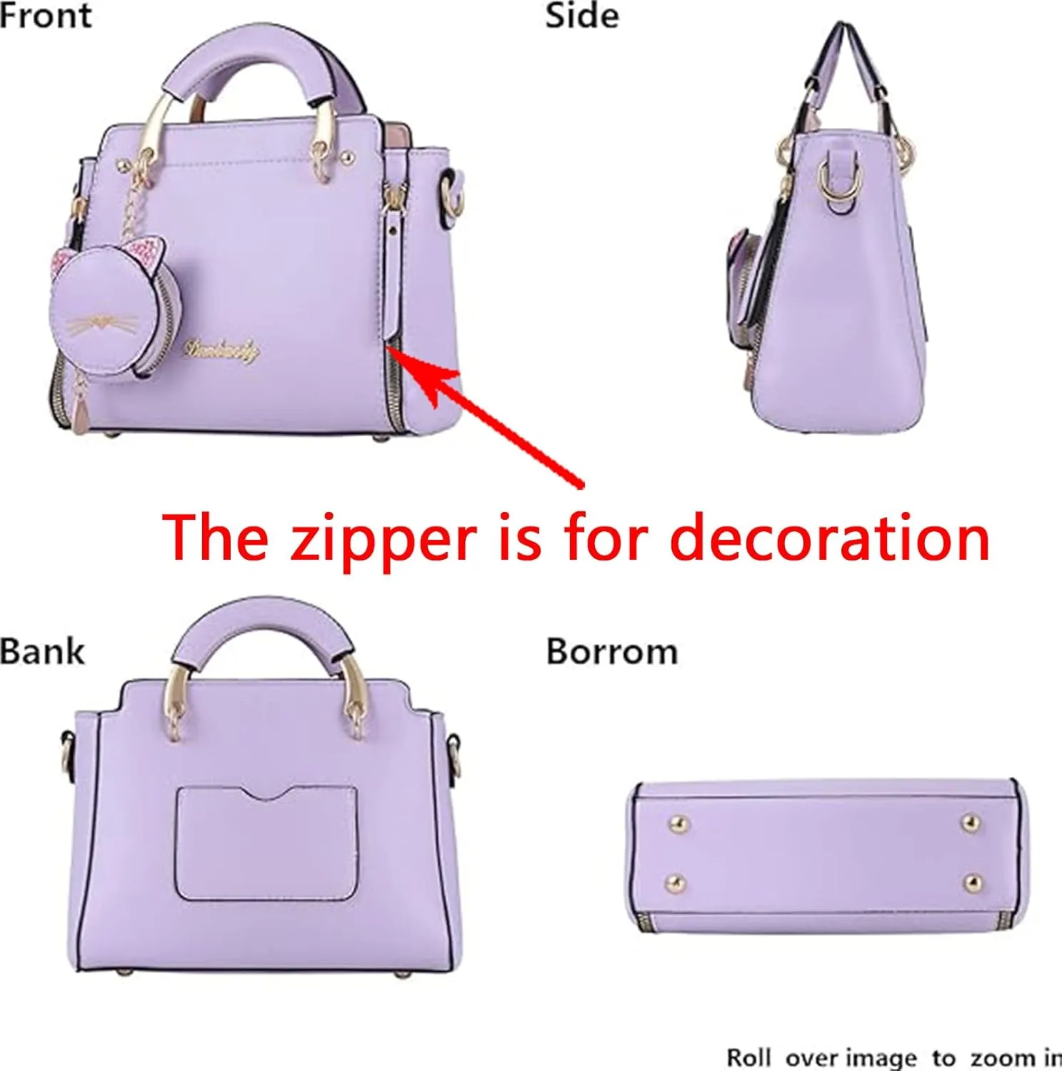 Purses and Handbags for Women Fashion PU Leather Top Handle Women Satchel Shoulder Bags Small Totes Crossbody Bags