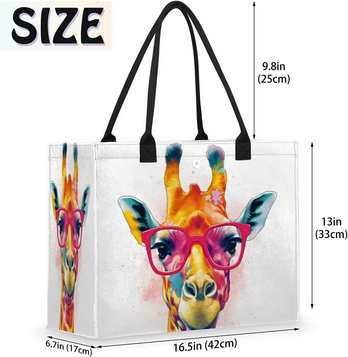 QsirBC Abstraction Art Pattern Tote Bag for Women Shoulder Bags with Pockets Handbags Purses Large Totes