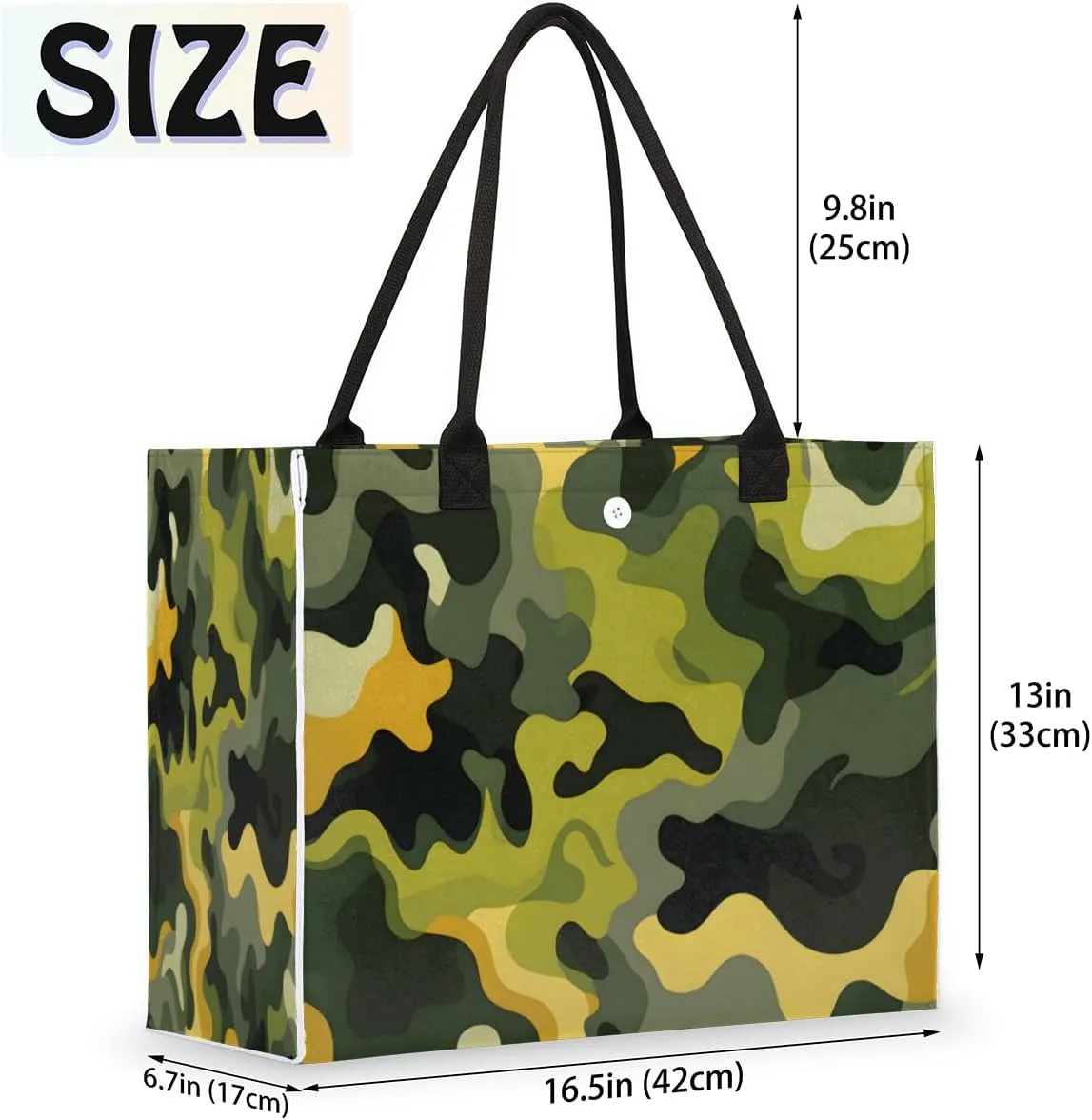 QsirBC Abstractions Modern Style Tote Bag for Women Shoulder Bags with Pockets Handbags Purses Large Totes