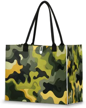 QsirBC Abstractions Modern Style Tote Bag for Women Shoulder Bags with Pockets Handbags Purses Large Totes