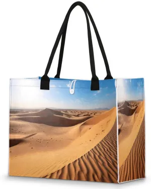 QsirBC Landscape Art Design Tote Bag for Women Shoulder Bags with Pockets Handbags Purses Large Totes