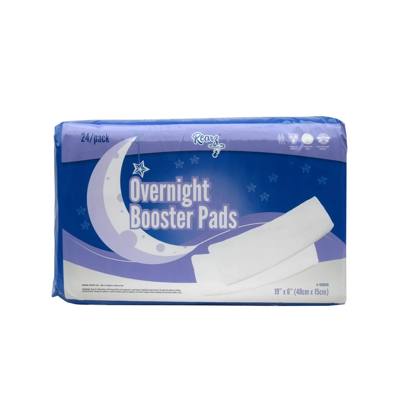REARZ OVERNIGHT BOOSTER PADS SCENTED