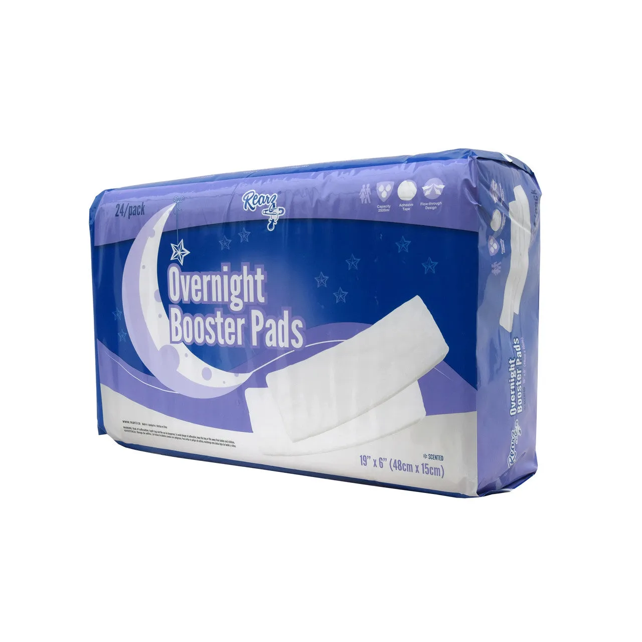 REARZ OVERNIGHT BOOSTER PADS SCENTED