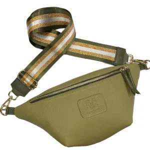 REGULAR.AVOCADO SOFT LEATHER BELT BAG