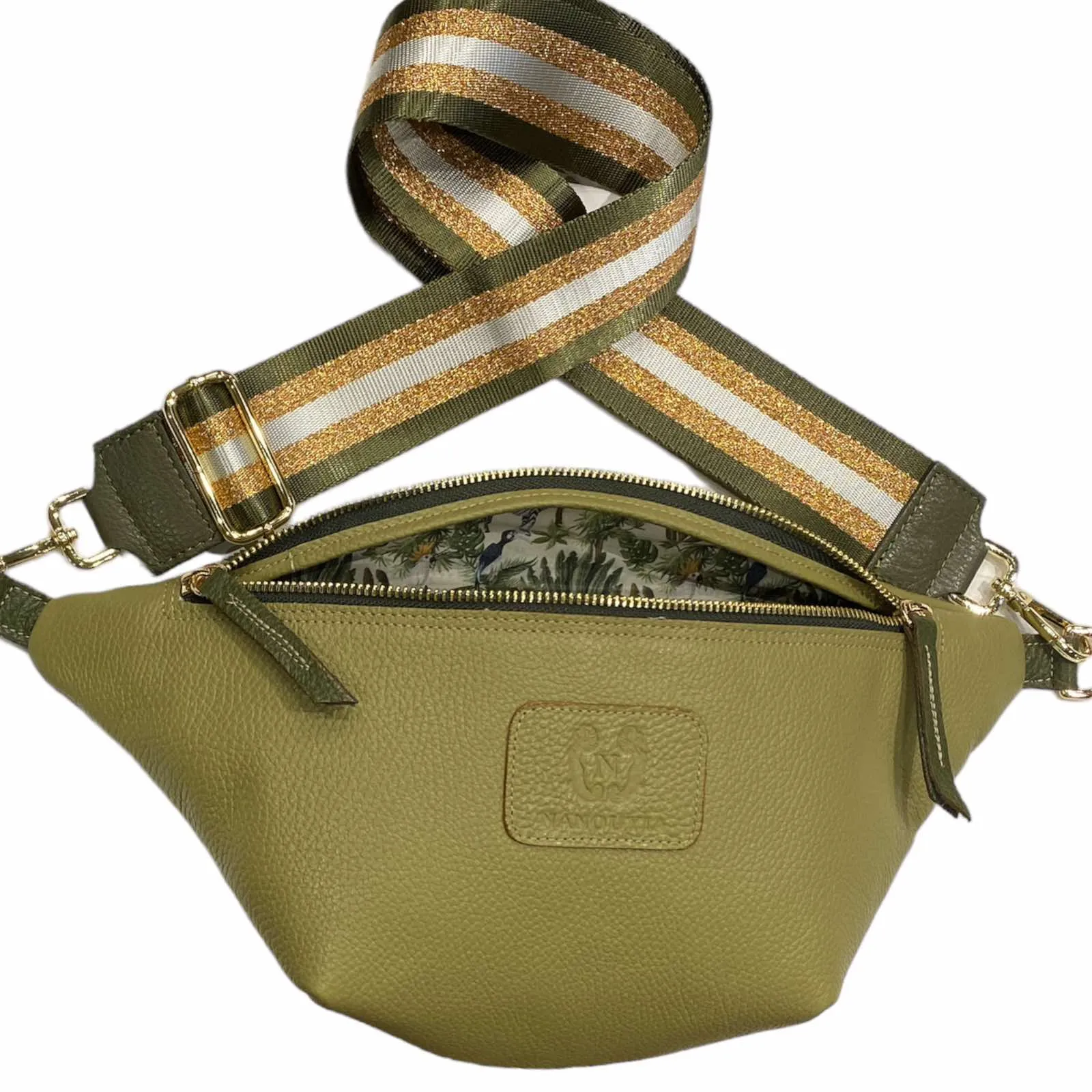 REGULAR.AVOCADO SOFT LEATHER BELT BAG