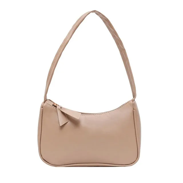 Retro Totes Bags For Women 2020 Trendy Vintage Handbag Soft Leather Female Small Subaxillary Bags Casual Retro Mini Shoulder Bag