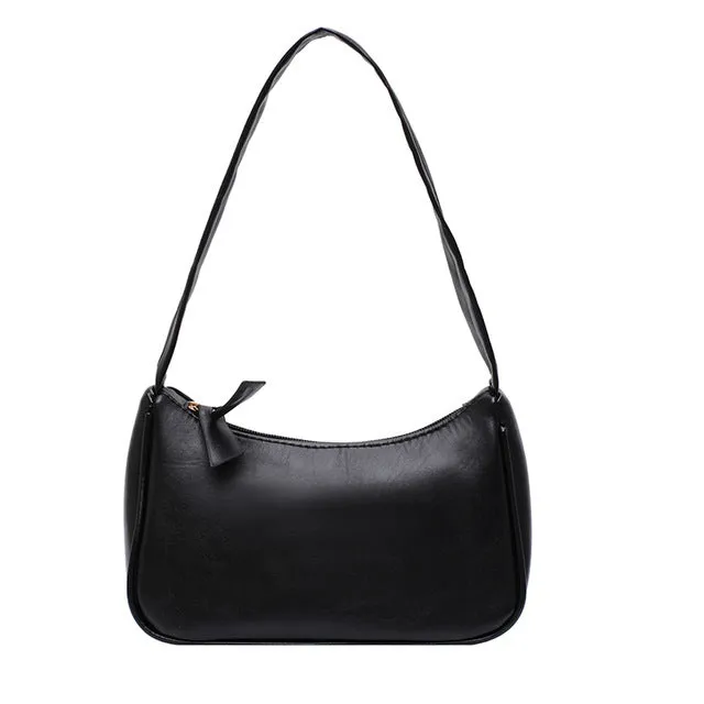 Retro Totes Bags For Women 2020 Trendy Vintage Handbag Soft Leather Female Small Subaxillary Bags Casual Retro Mini Shoulder Bag