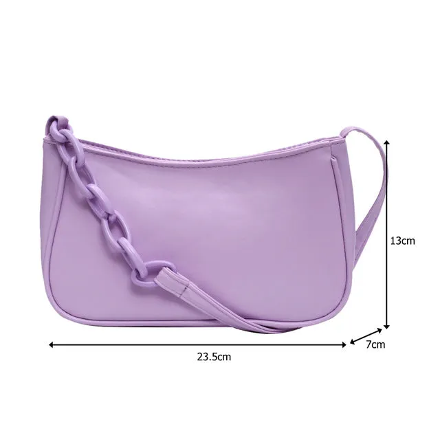 Retro Totes Bags For Women 2020 Trendy Vintage Handbag Soft Leather Female Small Subaxillary Bags Casual Retro Mini Shoulder Bag