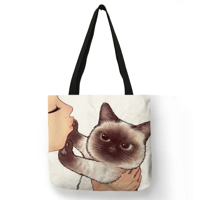 Reusable Shopping Bag Outdoor Beach Bag Totes