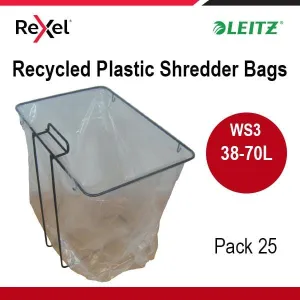 Rexel Shredder Bag for 38 to70 Litre Bin 25-pack 300092
