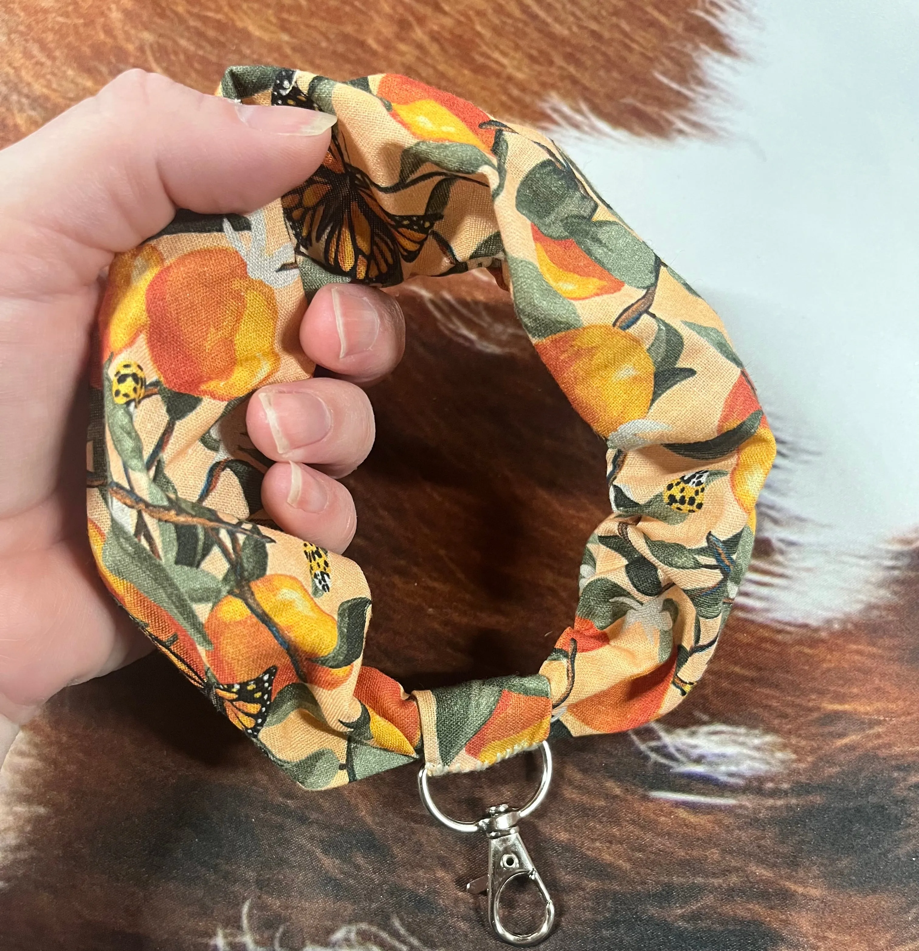 Ruffle Keychain