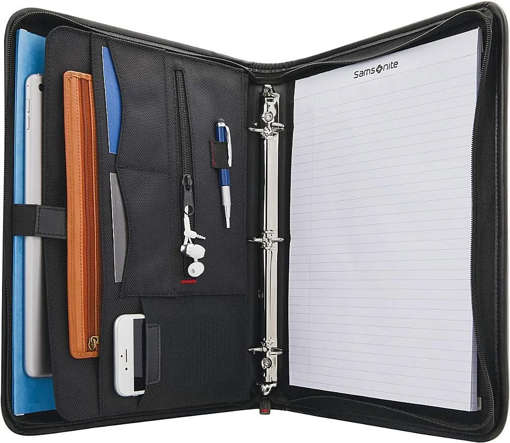 Samsonite Xenon Business 3 Ring Portfolio, Black, One Size