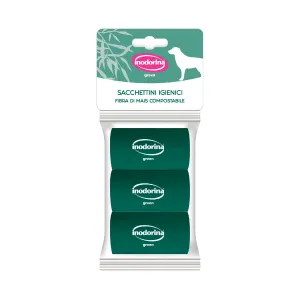 Sanitary bags Inodorina Green Poop Green (3 Units)