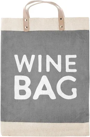 Santa Barbara Design Studio Womens Jute Burlap Farmer's Market Shopping Tote w/Genuine Leather Handles & Waterproof Lining