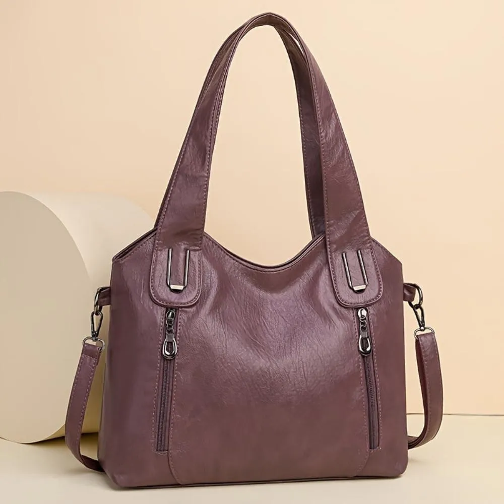 Seravina Retro Shoulder Tote – Timeless Style with Everyday Function