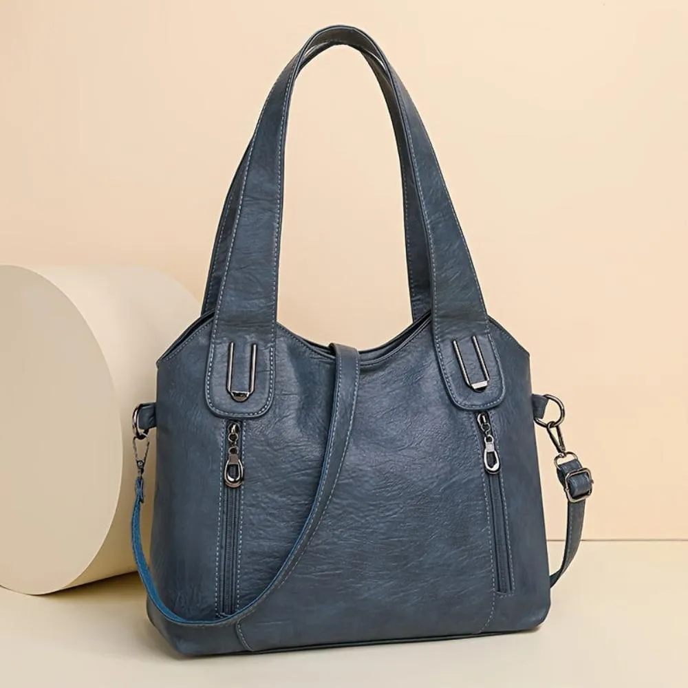 Seravina Retro Shoulder Tote – Timeless Style with Everyday Function