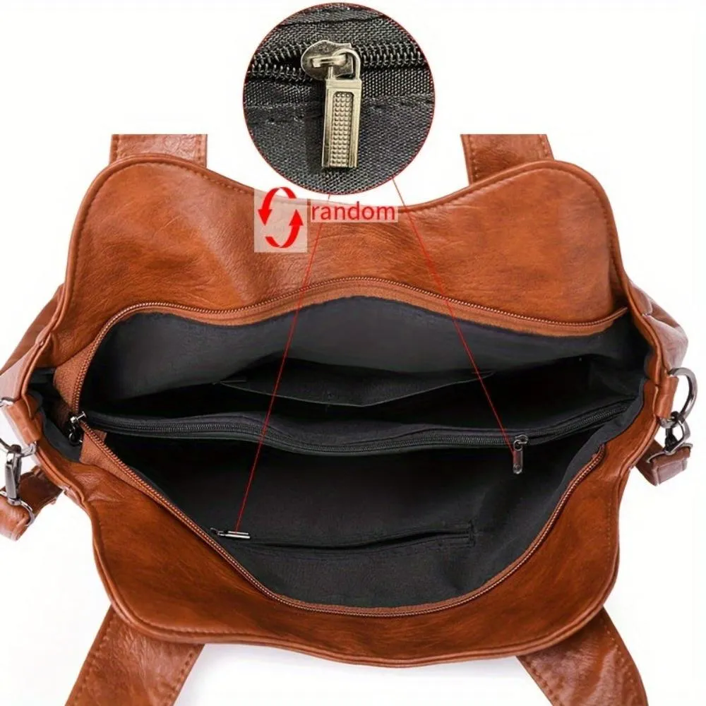 Seravina Retro Shoulder Tote – Timeless Style with Everyday Function