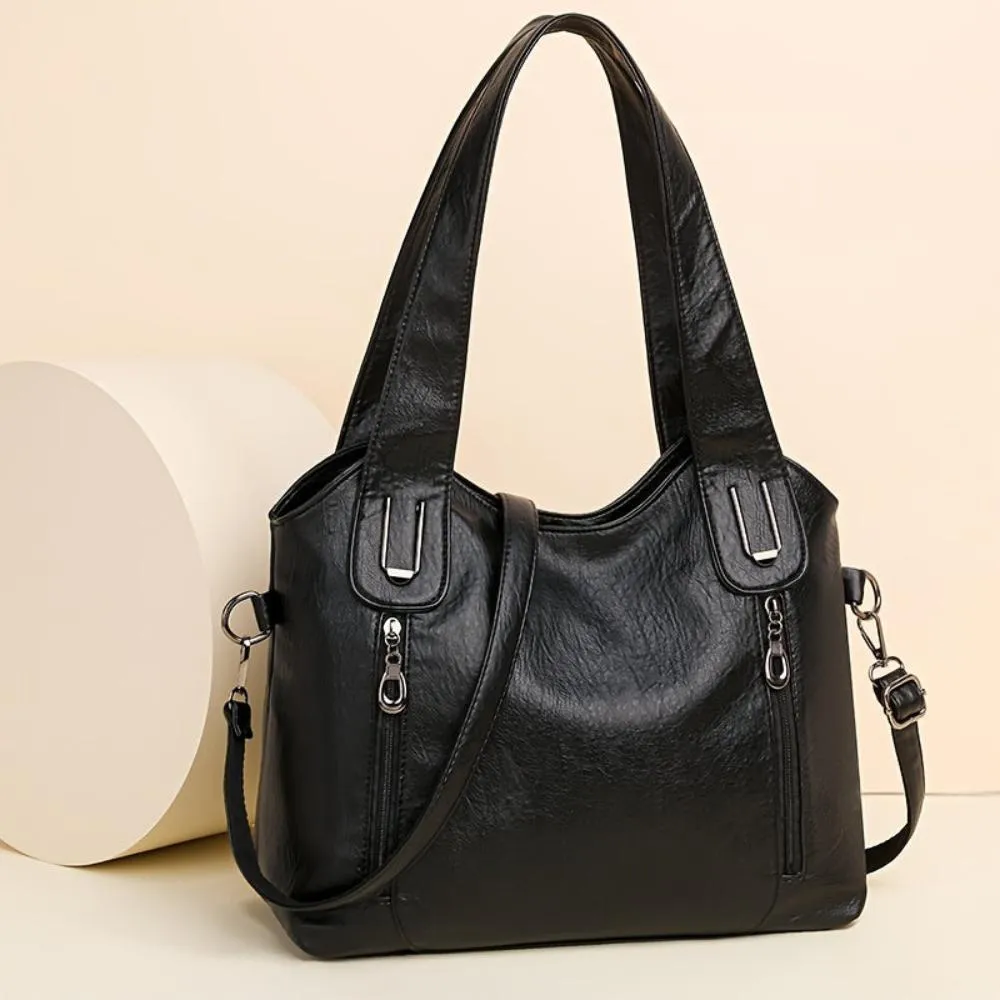 Seravina Retro Shoulder Tote – Timeless Style with Everyday Function