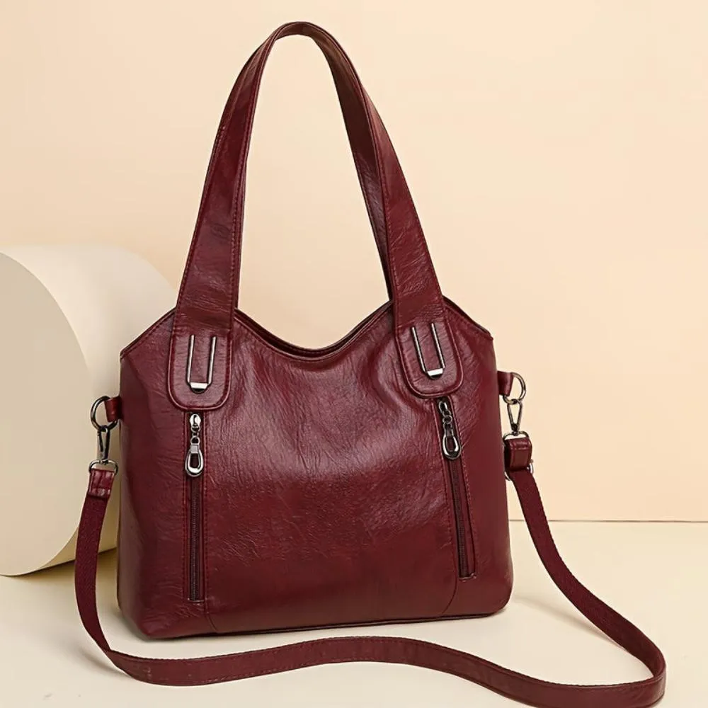 Seravina Retro Shoulder Tote – Timeless Style with Everyday Function