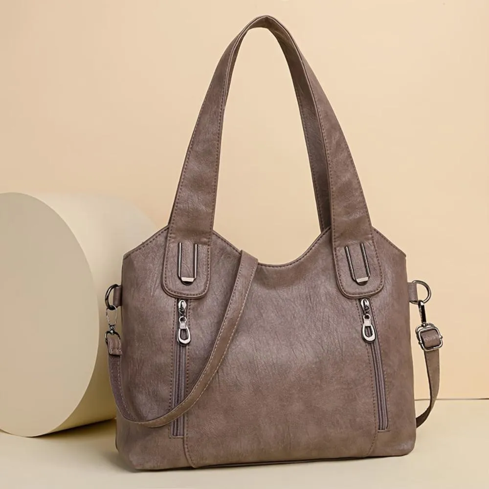 Seravina Retro Shoulder Tote – Timeless Style with Everyday Function