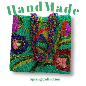 Shahi Clutches - Handcrafted Blush Symphony Clutch for Women, Pakistani Handmade Product