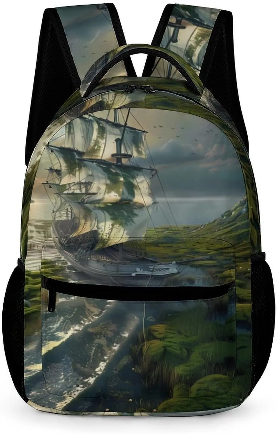 Ship Sea Navigation Laptop Backpack for Men Women Casual Computer Bag Work Bags for Travel Business