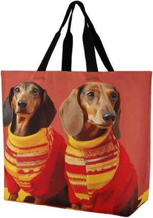 Shopping Bag for Women, Colorful Giraffe Fans Lovers Tote Bag, Large Capacity Shoulder Bags for Groceries Travel