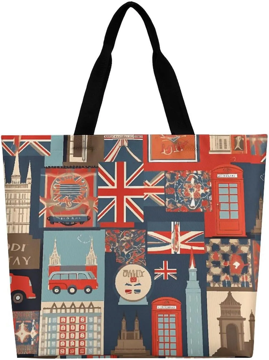 Shopping Bag for Women, Dog Pattern Tote Bag, Large Capacity Shoulder Bags for Groceries Travel