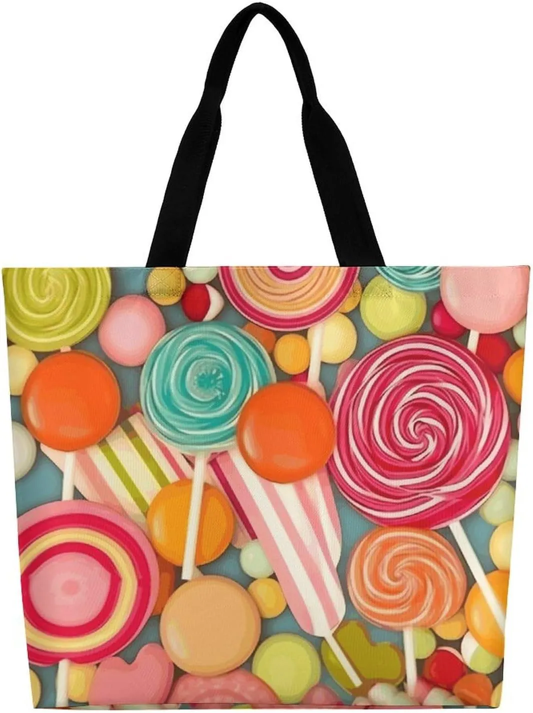 Shopping Bag for Women, Dog Pattern Tote Bag, Large Capacity Shoulder Bags for Groceries Travel