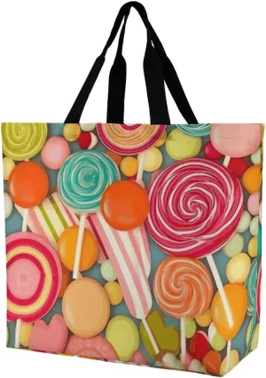 Shopping Bag for Women, Dog Pattern Tote Bag, Large Capacity Shoulder Bags for Groceries Travel