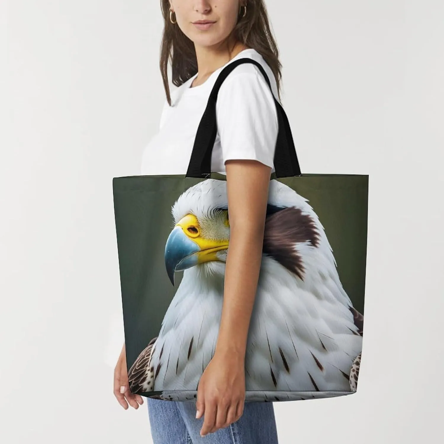 Shopping Bag for Women, Flag of Mexico Tote Bag, Large Capacity Shoulder Bags for Groceries Travel