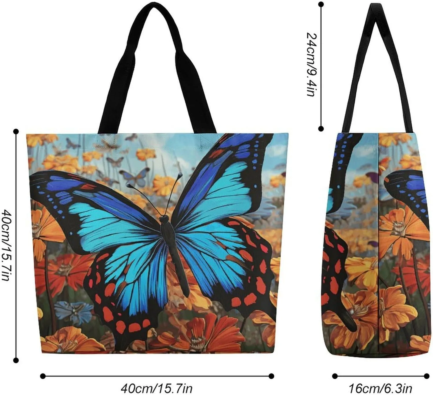 Shopping Bag for Women, Steampunk Clock Tote Bag, Large Capacity Shoulder Bags for Groceries Travel