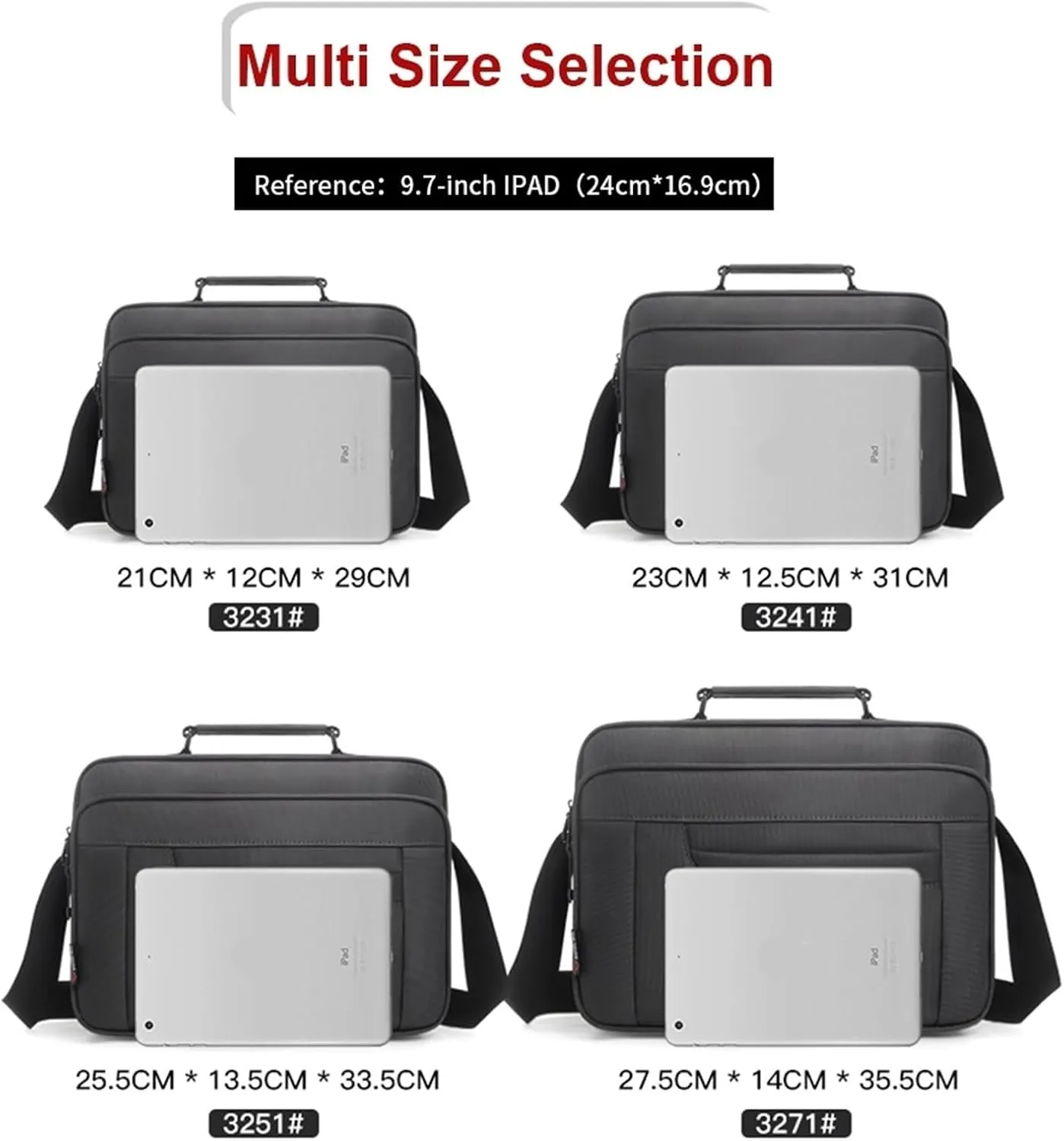 Shoulder bag men Small bag Business Briefcase Large Capacity Multifunction fashion casual waterproof