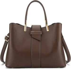Shoulder Bags Women Leather Handbags Shoulder Bags for Women Purses and Handbags Lady Hand Bags(Coffee)