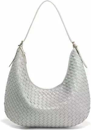Shoulder Handbags Shoulder Bag for Women Totes Woven Vegan Leather Bag Hand Bag Working Lightweight Bags With Zipper