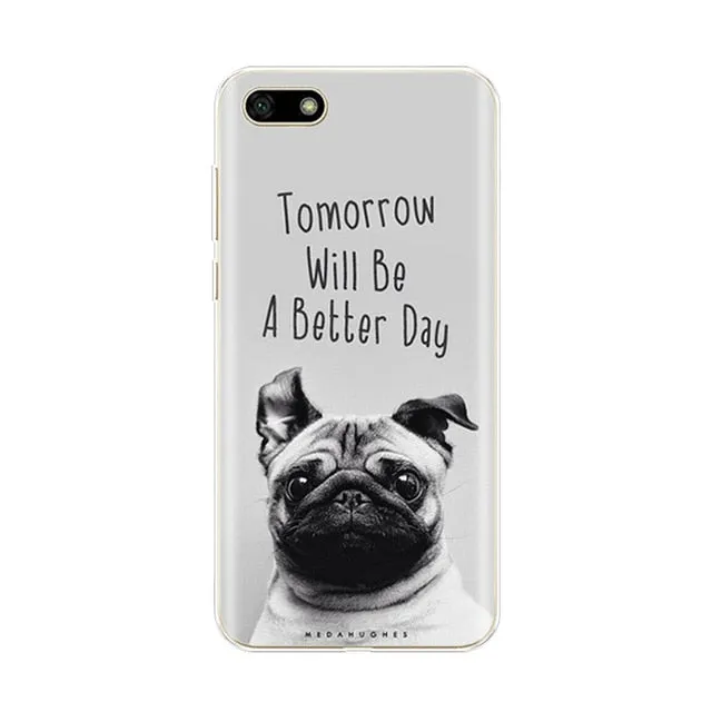 Silicone case For Huawei Honor 7A Case 5.45" inch Soft Phone Case for Huawei Honor 7 A DUA-L22 Russian Back Cover Coque bumper