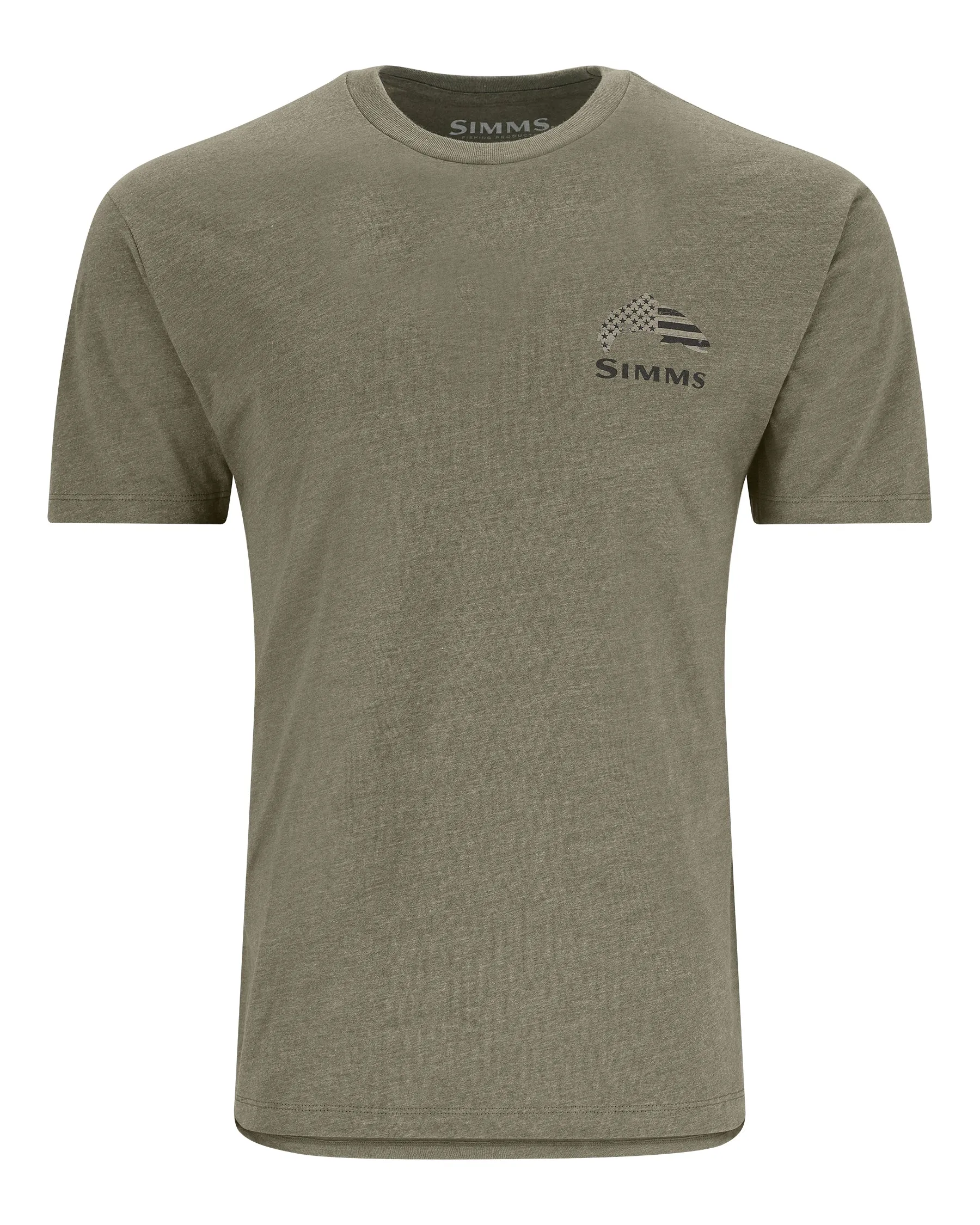 Simms M's Wooden Flag Trout T-Shirt