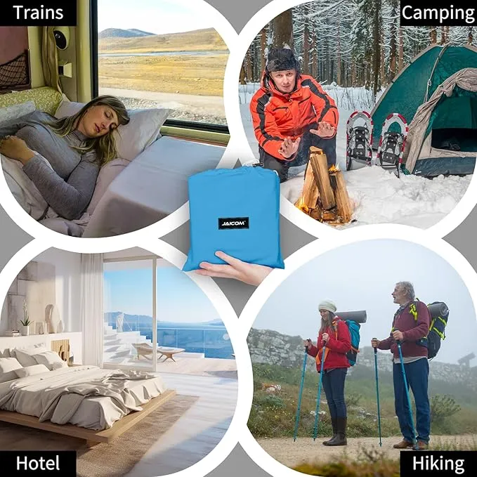 Sleeping Bag Liner Ultralight - Travel Sheets for Hotel, Portable & Comfortable & Quick-Drying Adult Sleep Sack for Camping, Business Trips, Traveling, Hostel