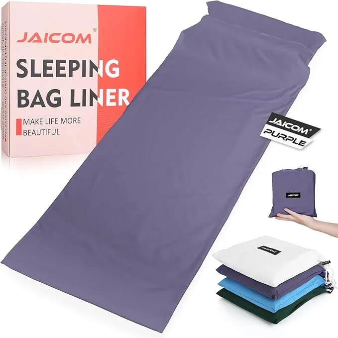 Sleeping Bag Liner Ultralight - Travel Sheets for Hotel, Portable & Comfortable & Quick-Drying Adult Sleep Sack for Camping, Business Trips, Traveling, Hostel