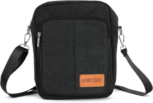 Small Casual Canvas Messenger Bags Lightweight Crossbody Travel Purse Shoulder Bags for Women Men Canvas Side Bag for Men
