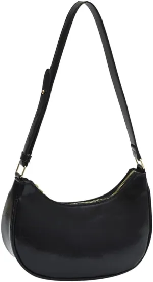 Small Crescent Shoulder Bags for Women, Cute Handbag Mini Clutch Purse Underarm
