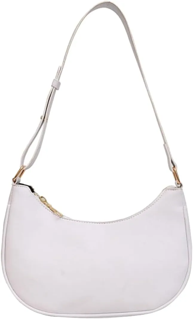 Small Crescent Shoulder Bags for Women, Cute Handbag Mini Clutch Purse Underarm