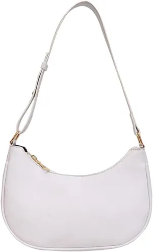 Small Crescent Shoulder Bags for Women, Cute Handbag Mini Clutch Purse Underarm